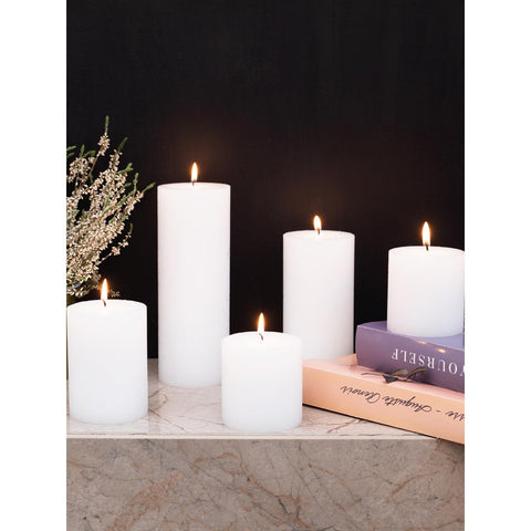 CANDWAX smokeless pillars stay clean during events.