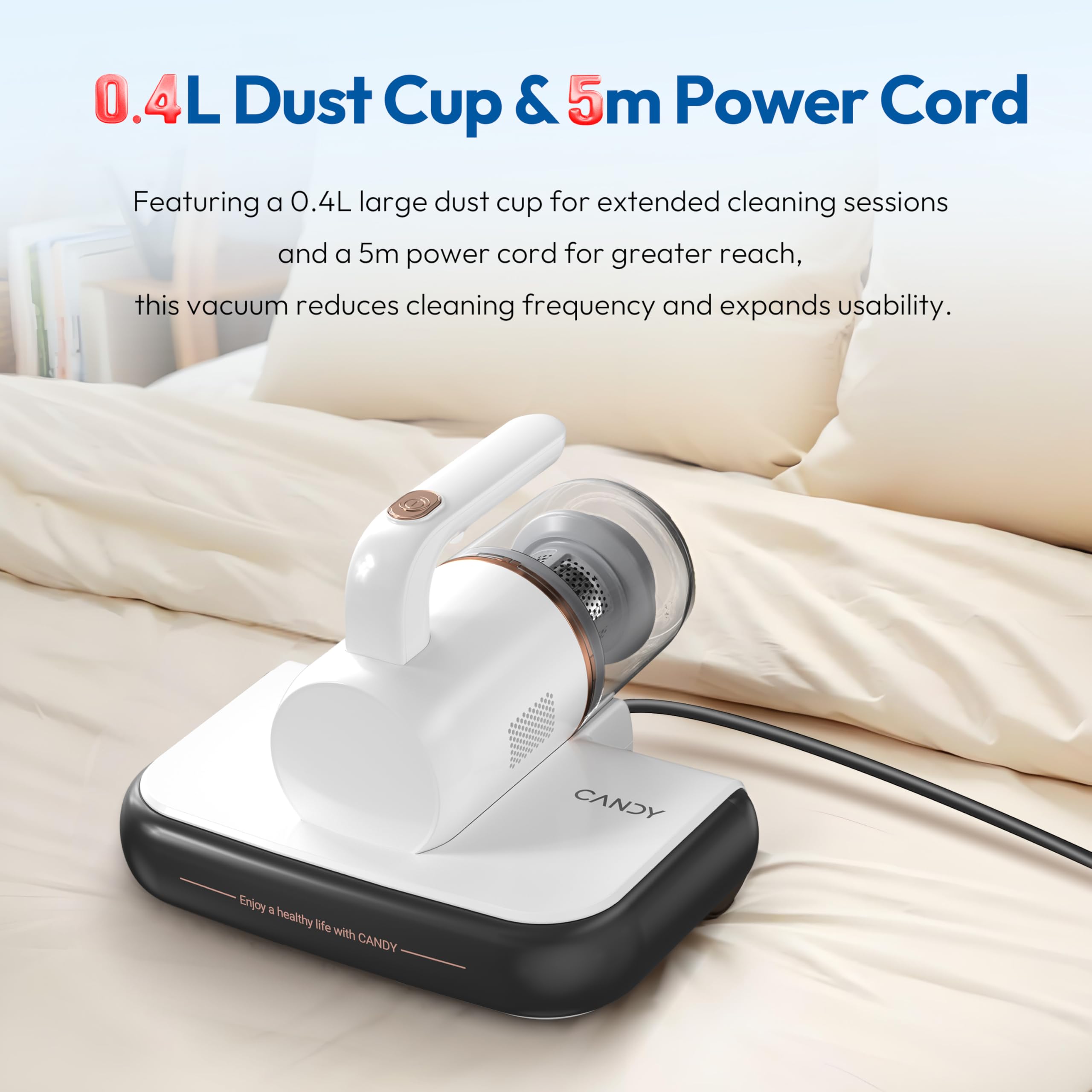 Candy lightweight design makes portable cleaning easy