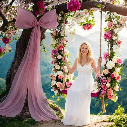Canlierr romantic party bow setup elevates celebrations with graceful design.