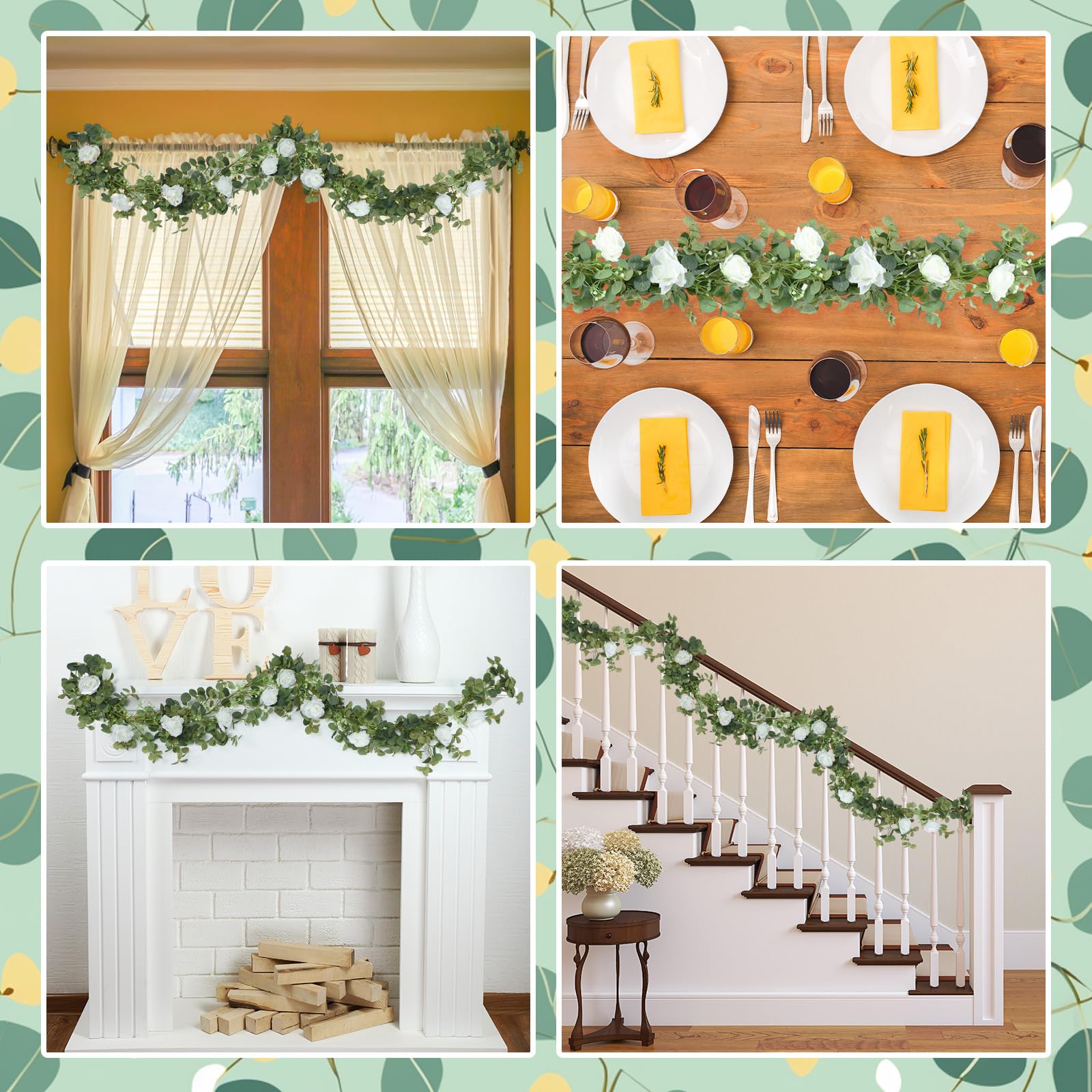 Canlierr silk leaves and dense greenery create a natural-looking floral display.