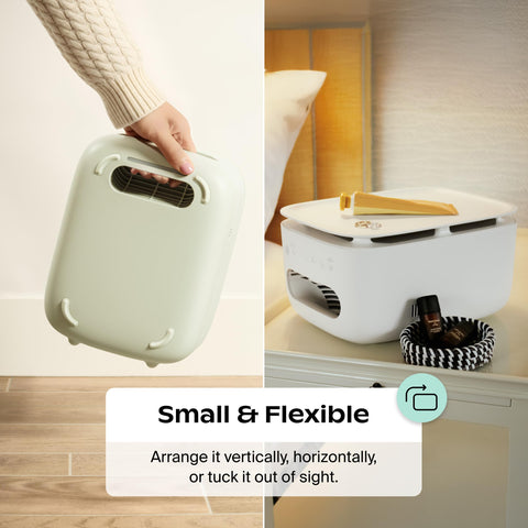 Canopy Bedside Air Purifier compact design fits nightstands