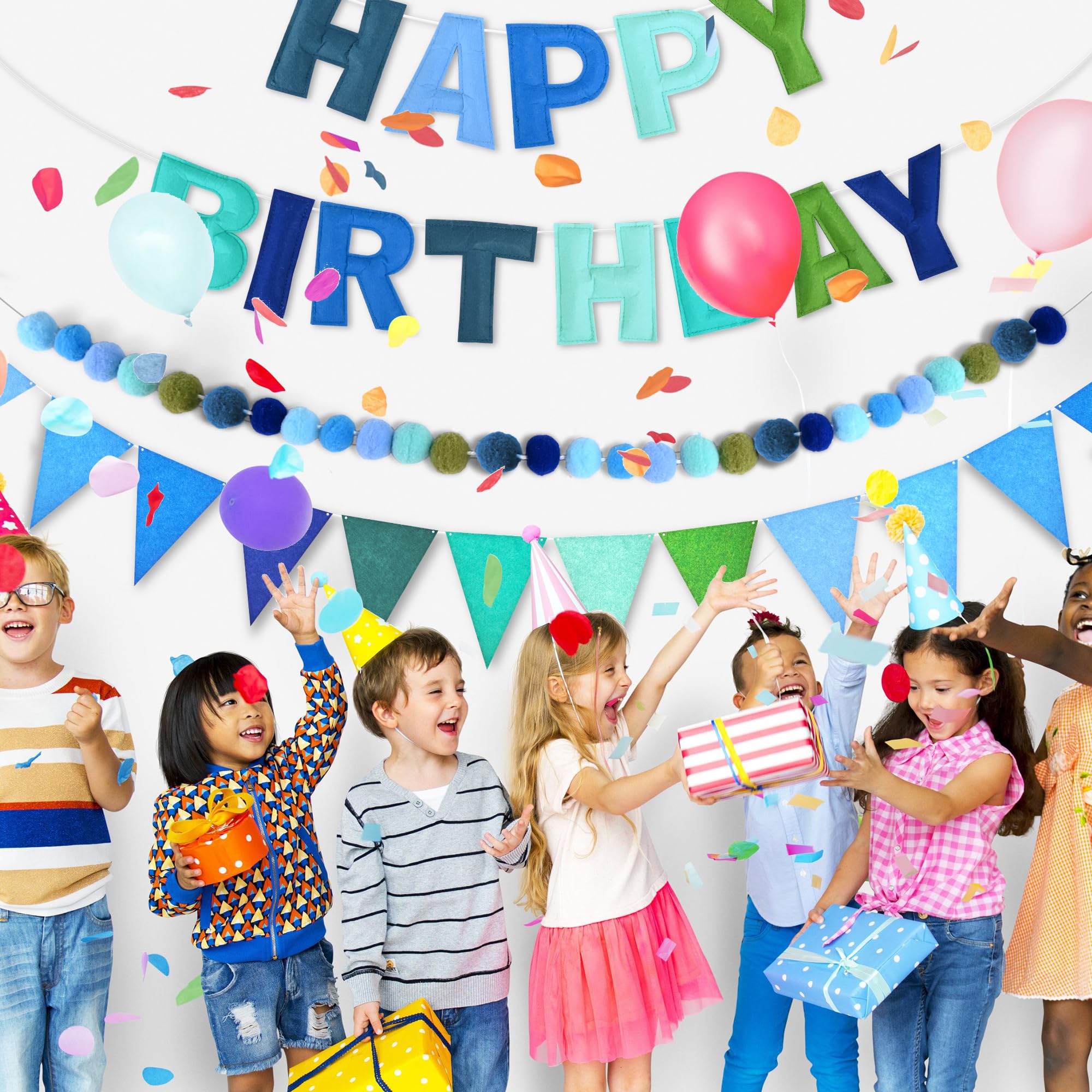 CANREVEL vibrant blue decor elevates birthday ambiance.