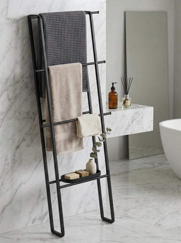 CANYAVE matte black finish enhances a modern bathroom or living space.