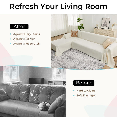 CAPALOCA chenille soft surface provides plush daily comfort.