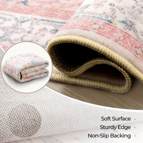 CAPALOCA rug with non-slip backing for safer play