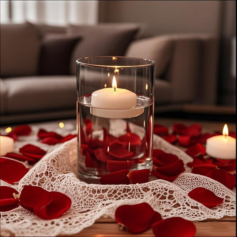 Capaniel floating candle with 5-6 hour burn time for extended table decor