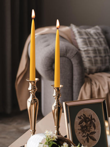 Capaniel 7-8 inch diameter taper candle fits standard holders.
