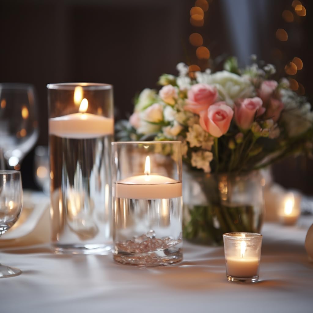 Capaniel unscented floating candle delivers clean, odorless ambiance.