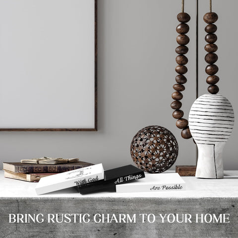 Capoda bead garland and tassels add tactile detail to tabletops.