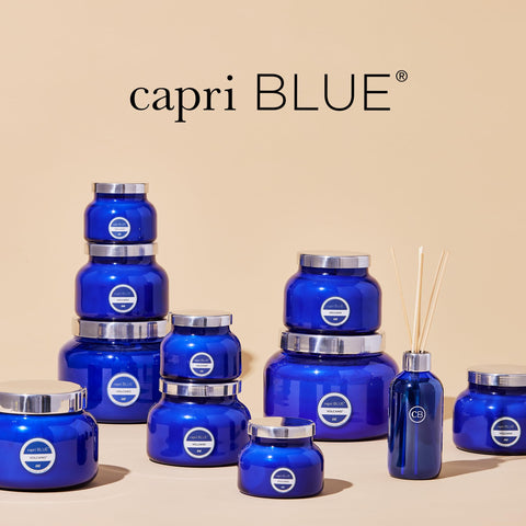 Capri Blue Coconut Santal decor setup with luxurious ambience
