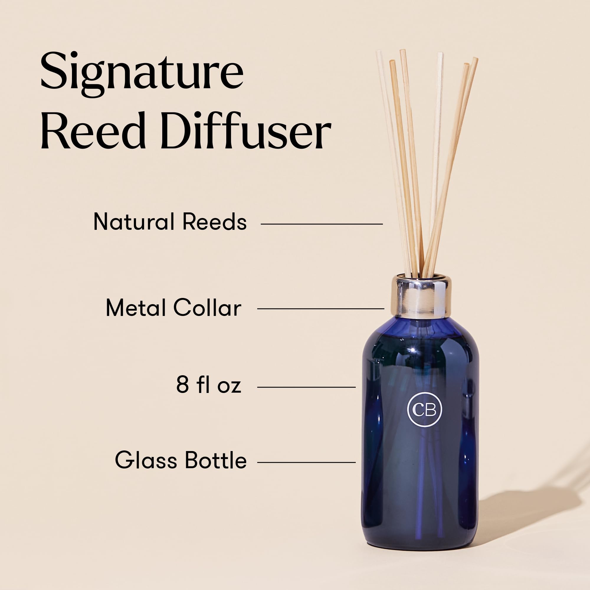 Capri Blue Coconut Santal diffuser on table emitting scent