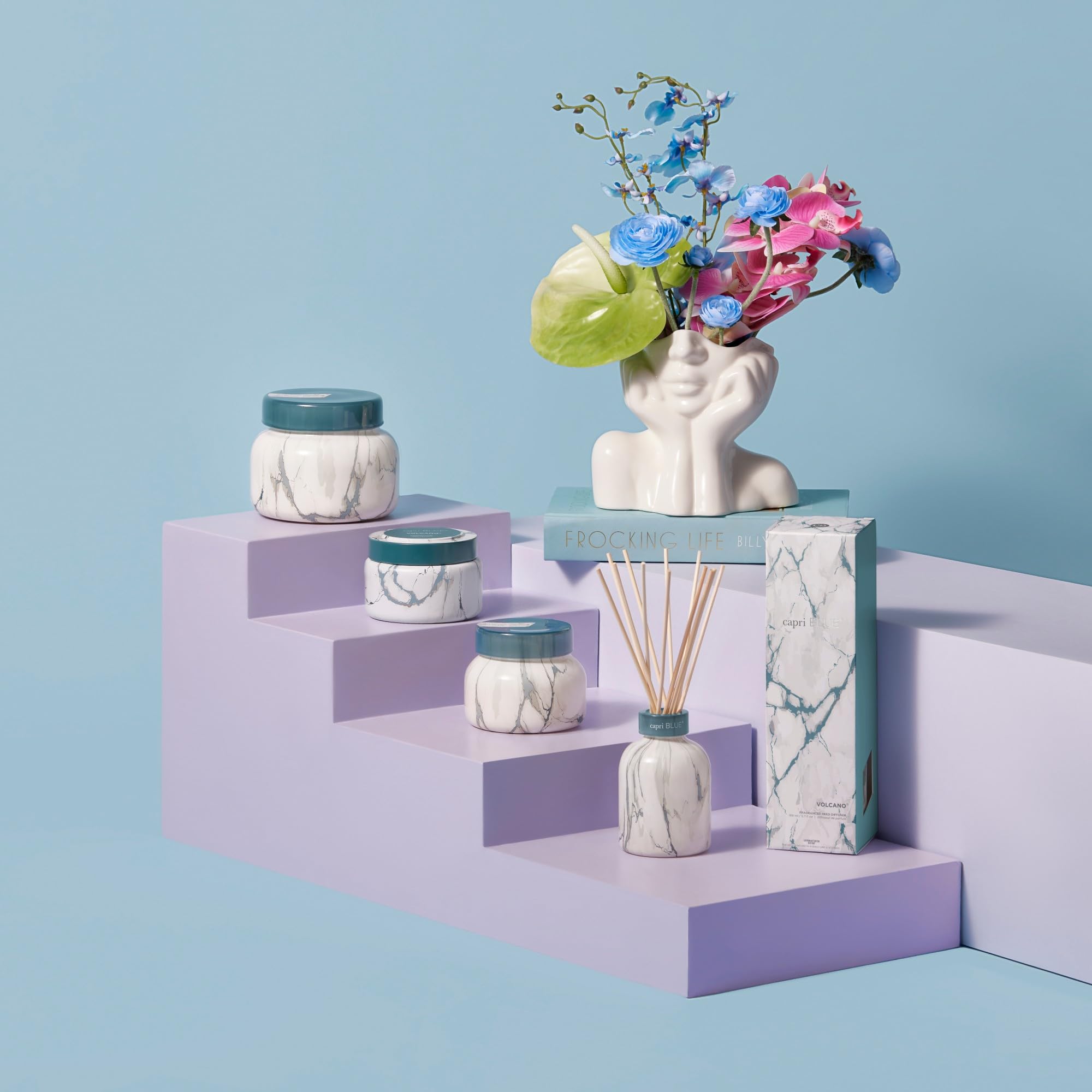 Capri Blue Pacific blue accent complements modern decor beautifully