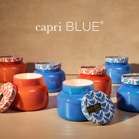 Capri Blue jar styling idea adds tropical chic to your decor.