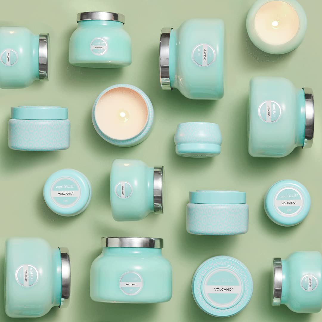 Capri Blue Volcano Aqua fragrance notes highlight tropical fruit and citrus blend.