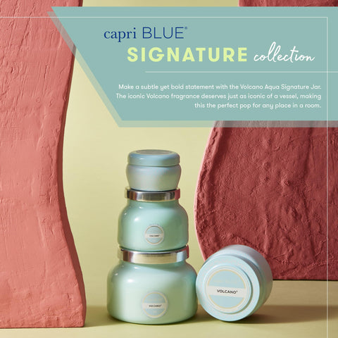 Capri Blue Volcano Aqua gift-ready packaging appeals as a stylish housewarming present.