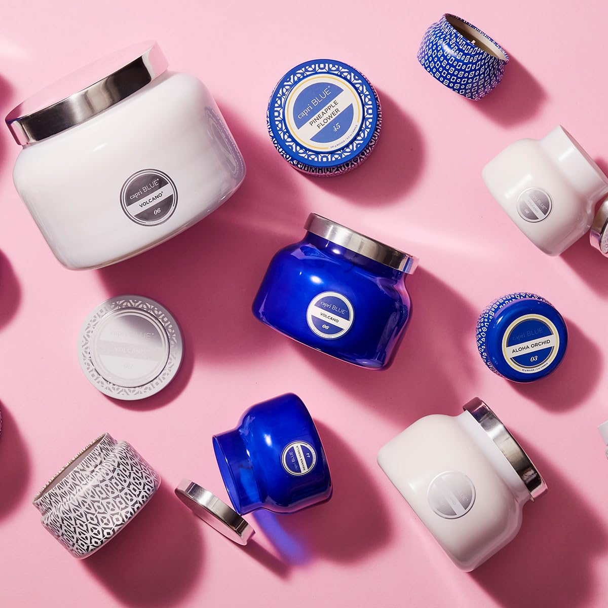 Capri Blue Volcano fragrance notes of tropical fruit and sugared citrus.