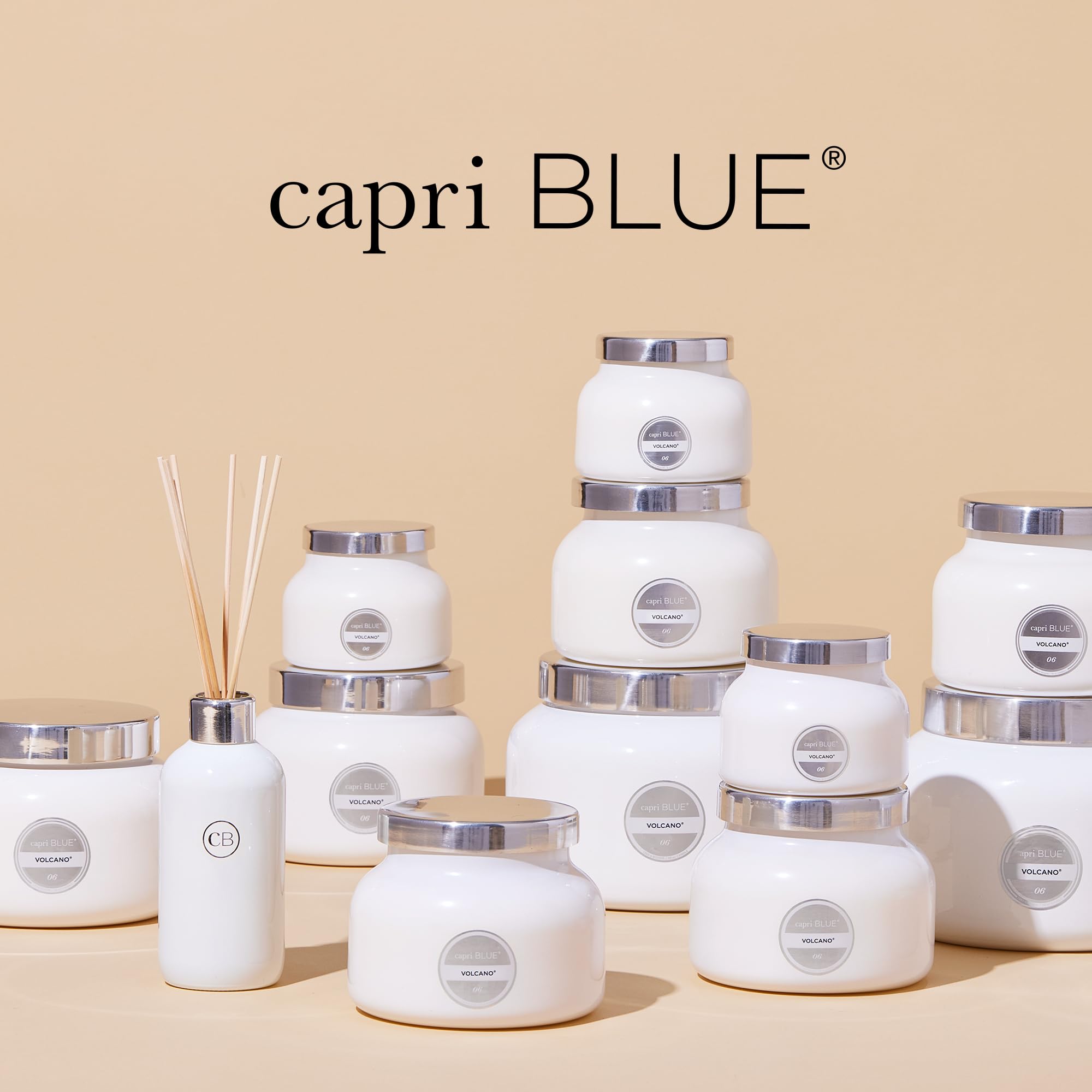 Capri Blue Volcano room fragrance in action with tropical citrus notes