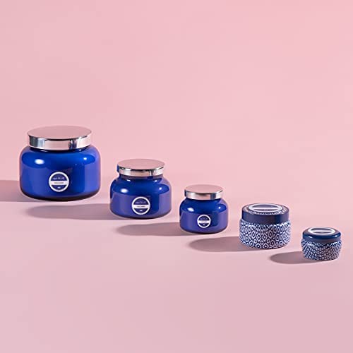 Capri Blue Volcano travel tin packaging shown as gift-ready.