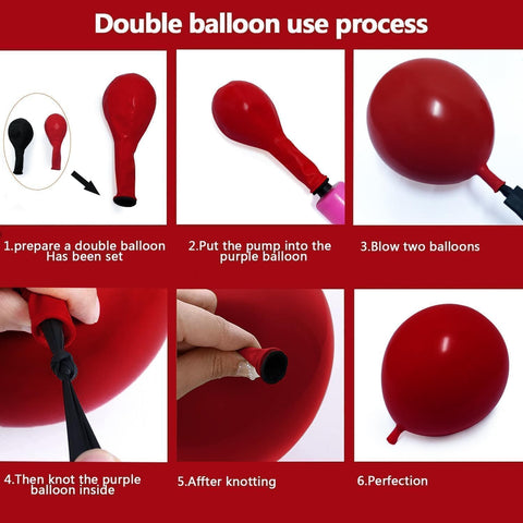 Captank balloon garland strip and glue dots for easy assembly