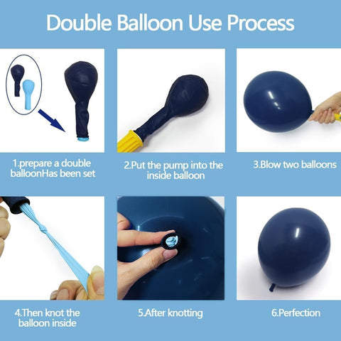 Captank double-stuffed balloons shown in a close-up for thickness.