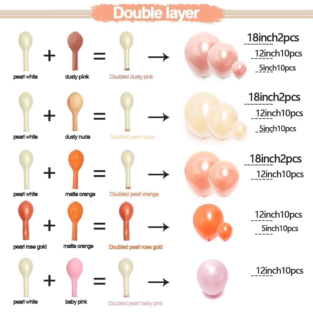 Captank nude pearl balloons add subtle sophistication to events
