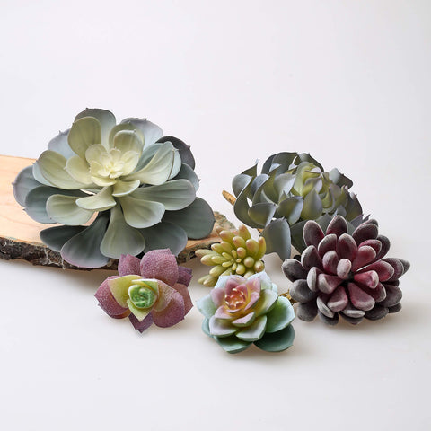 caqpo artificial succulents 15-pack gift-ready greenery for thoughtful home presents.
