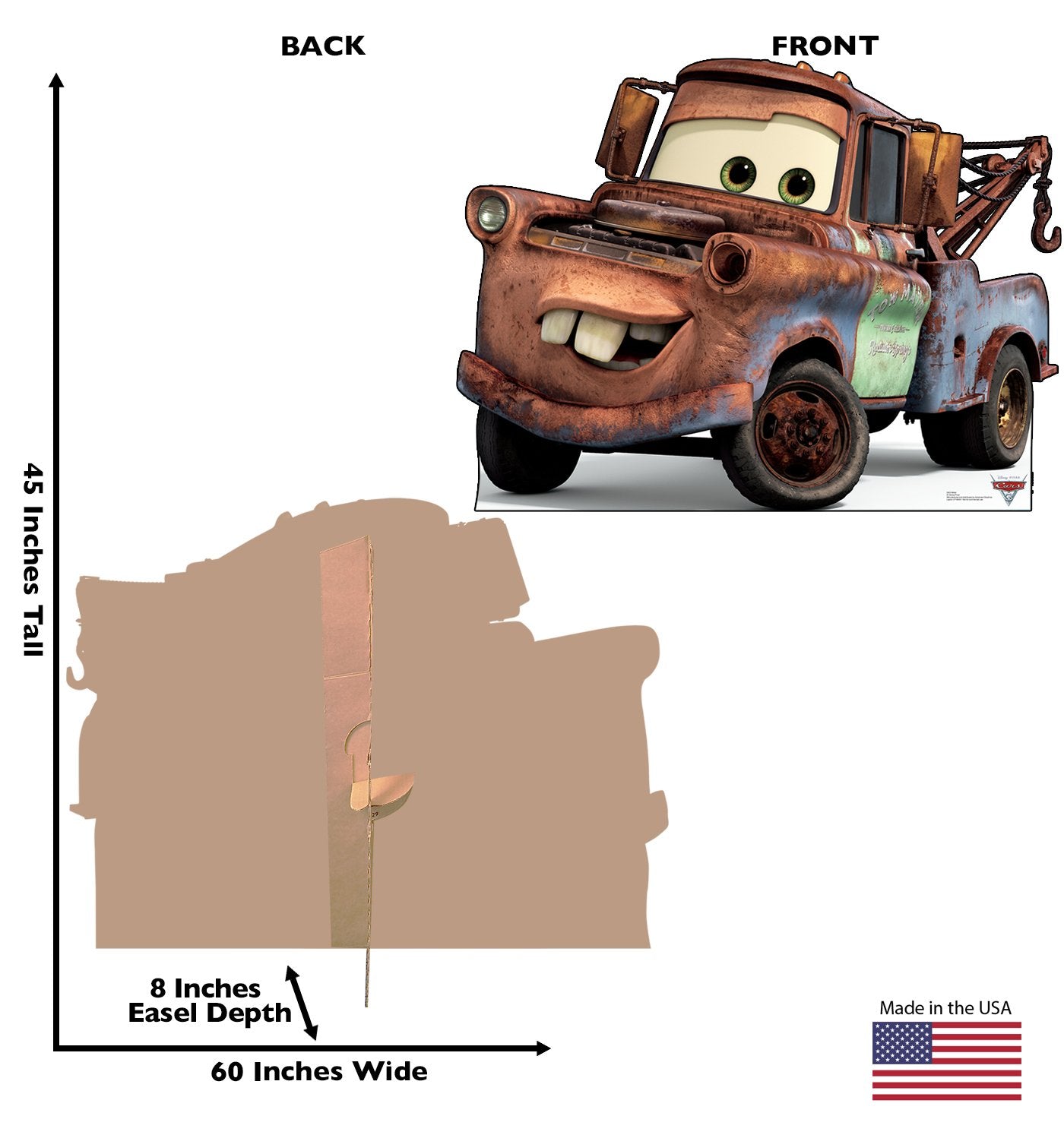 Cardboard People Cars 3 standee provides a dynamic display for parties and promos