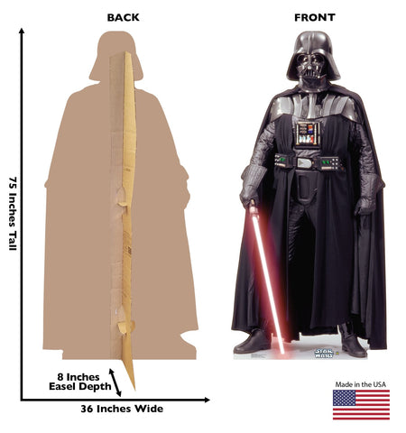 Cardboard People Darth Vader life-size cutout used as a memorable event backdrop