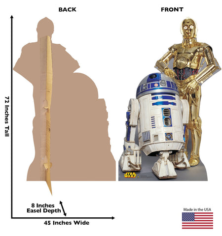 Cardboard People cutouts show easy assembly with pre-scored lines and flaps