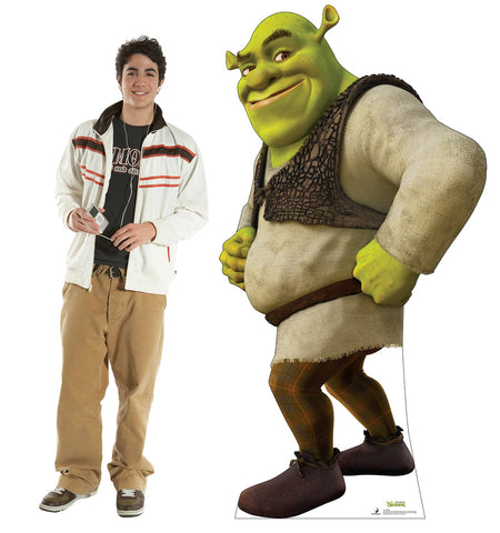 Durable Cardboard People Shrek construction supports repeated use and easy storage.