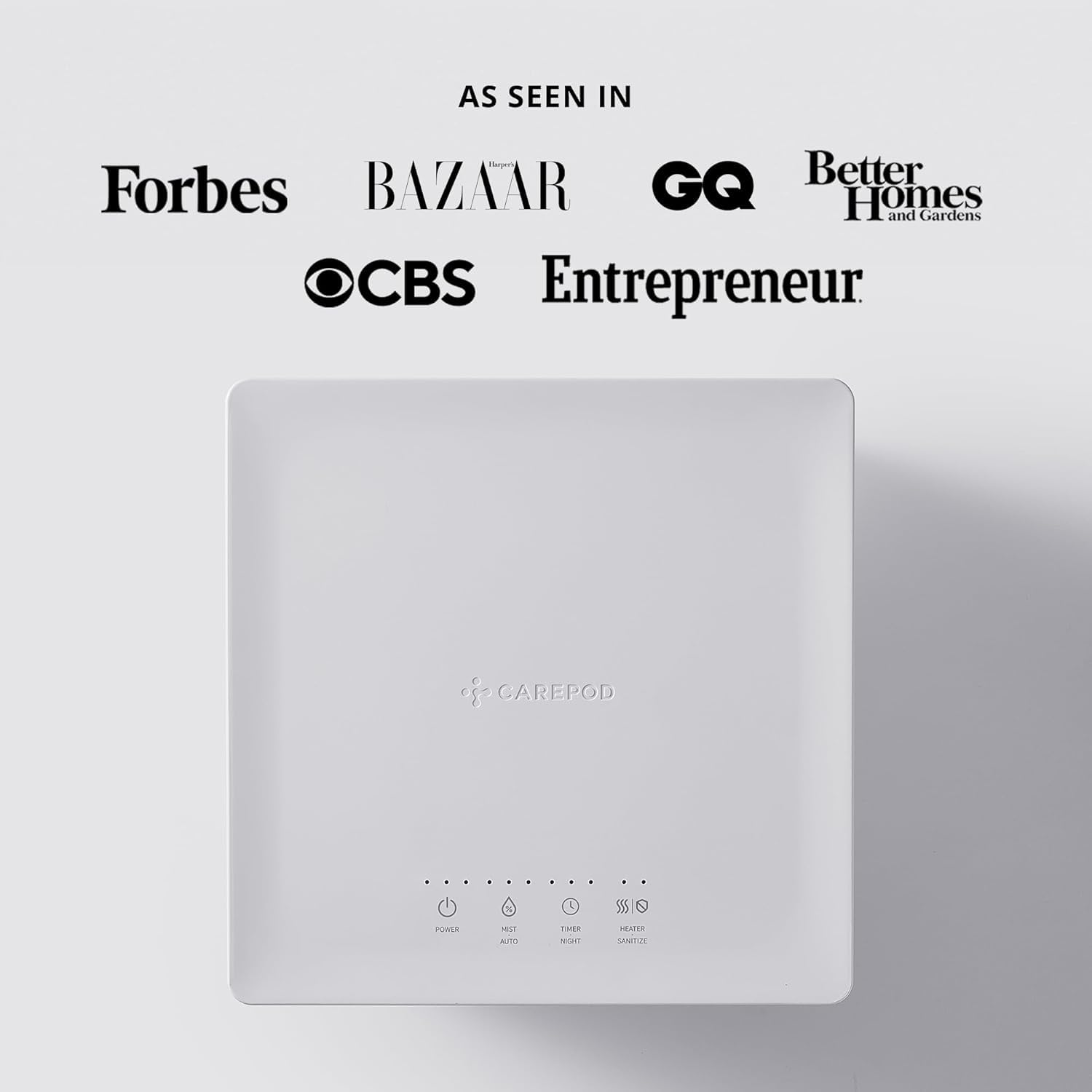 Carepod Cube Plus X50V built-in sanitization mode refreshes air.