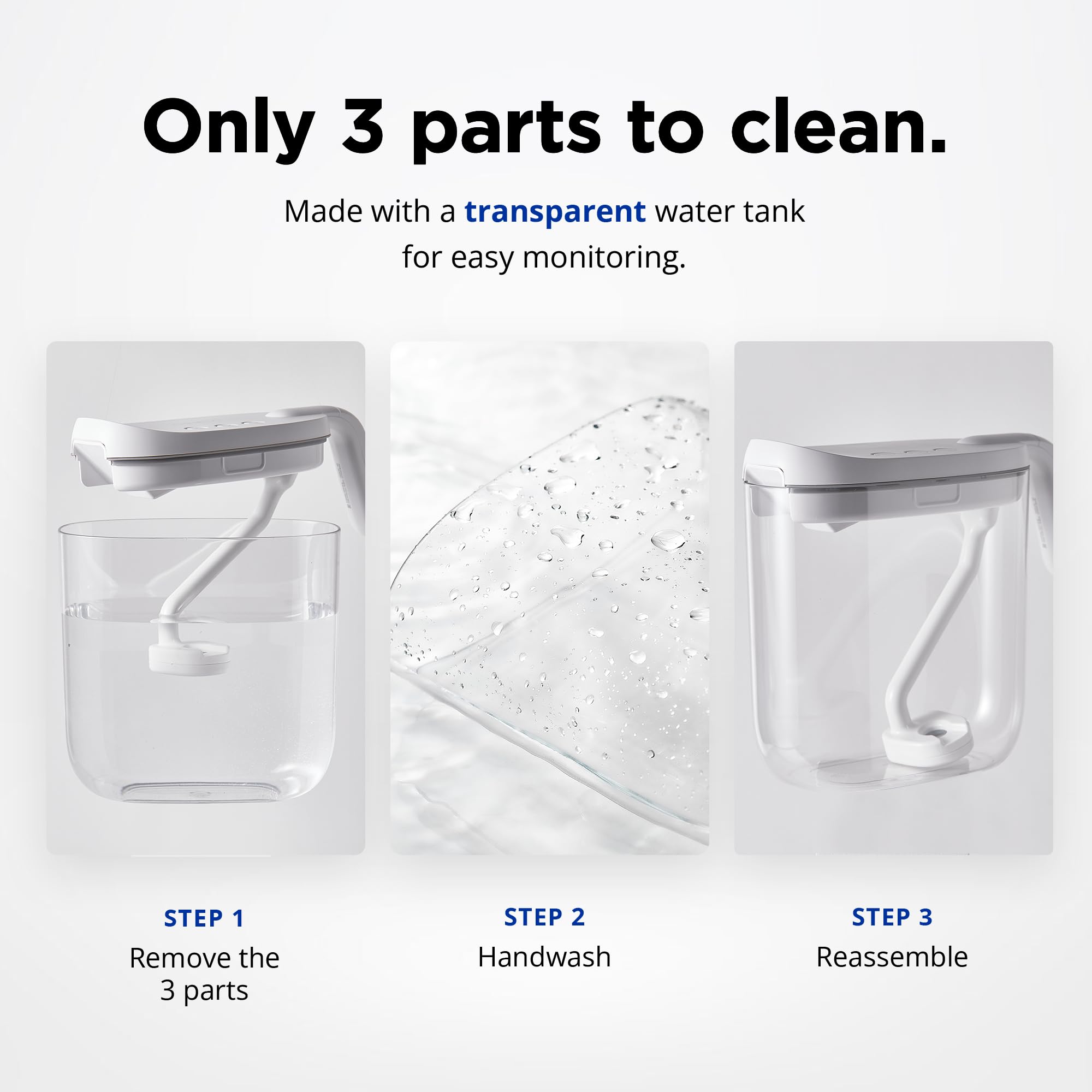 Carepod Mini 21P filter-free design for low maintenance