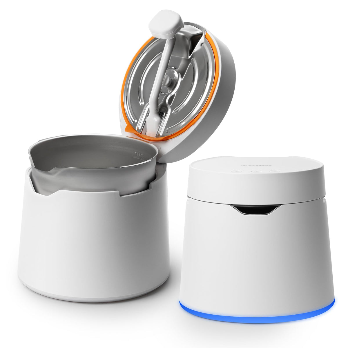 Carepod One Plus humidifier front view for large rooms with quiet mist.