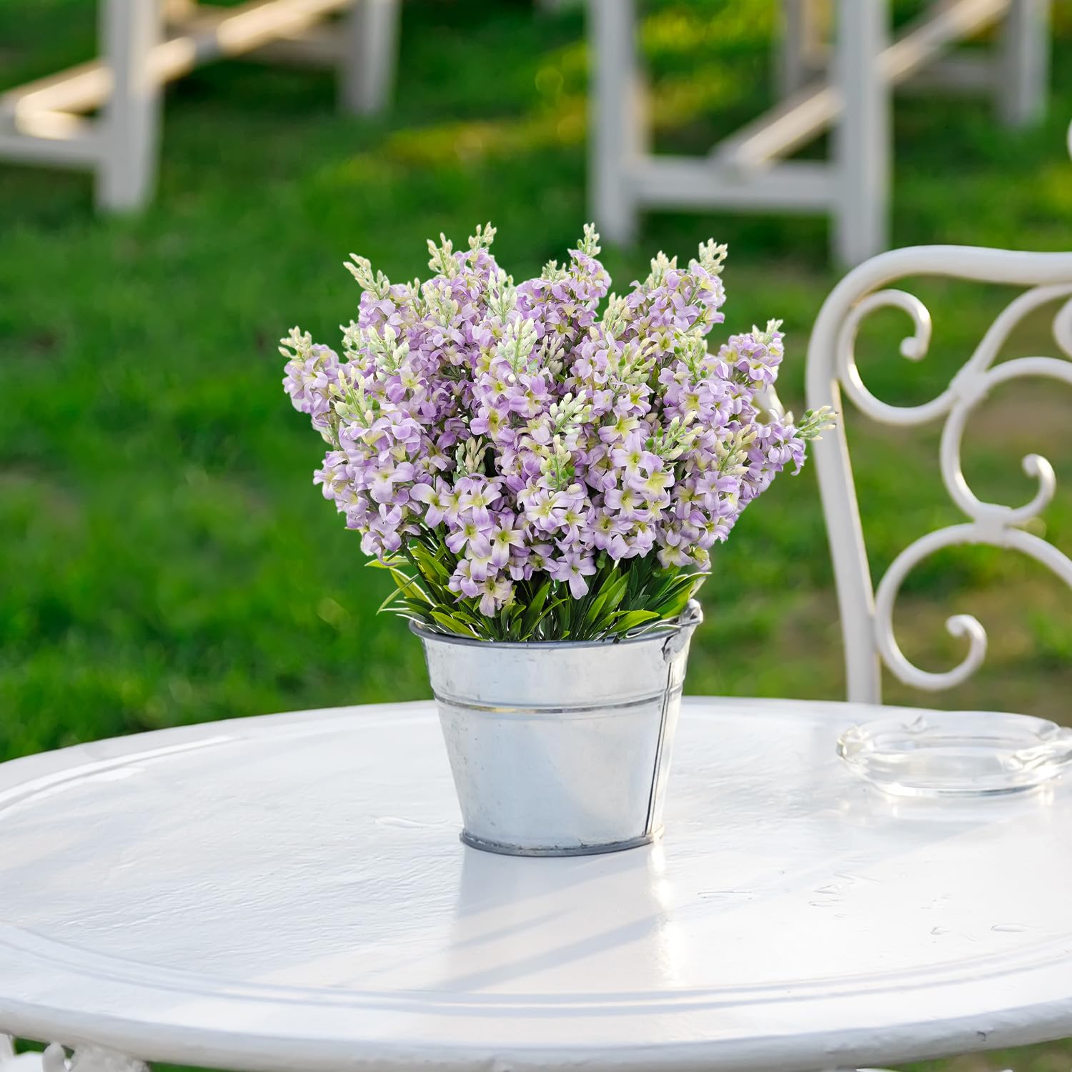 Carfoeny patio lilac plants display for balcony or porch spaces