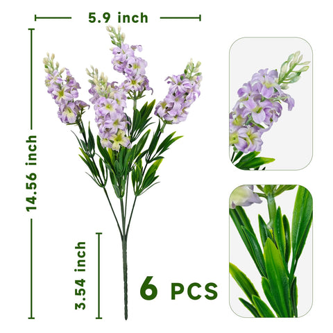 Carfoeny lilac silk flowers close-up highlighting vibrant color for centerpieces
