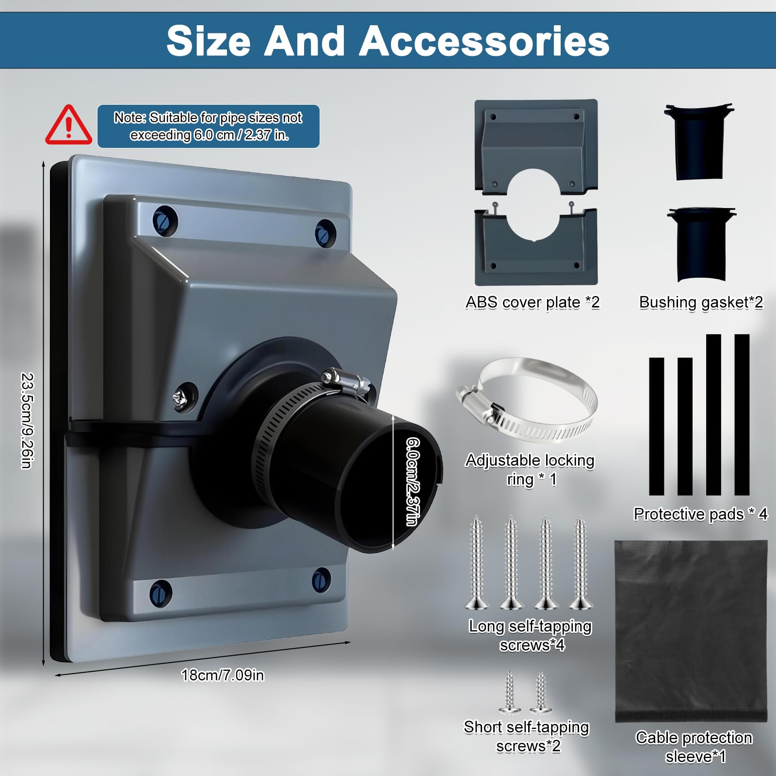 Cargly line-set cover two-piece design enables quick installation.