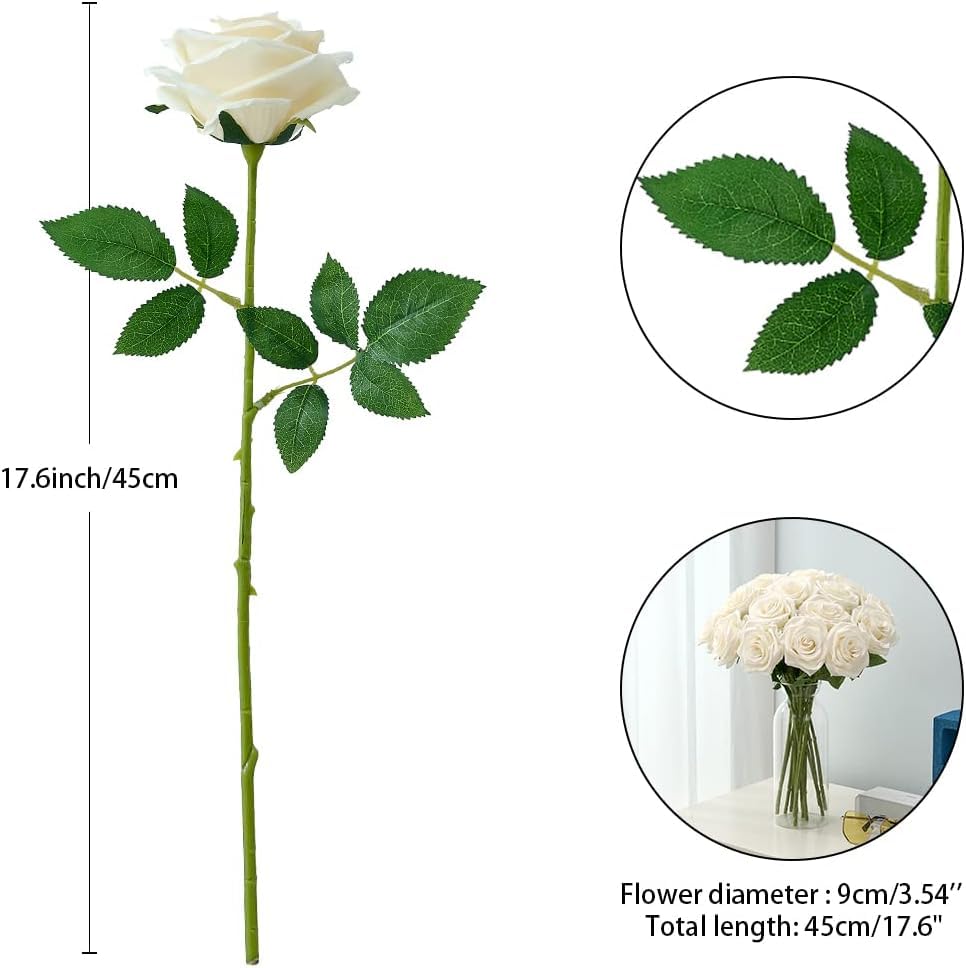 Carlita’s Blooms wedding centerpiece roses in ivory for timeless elegance