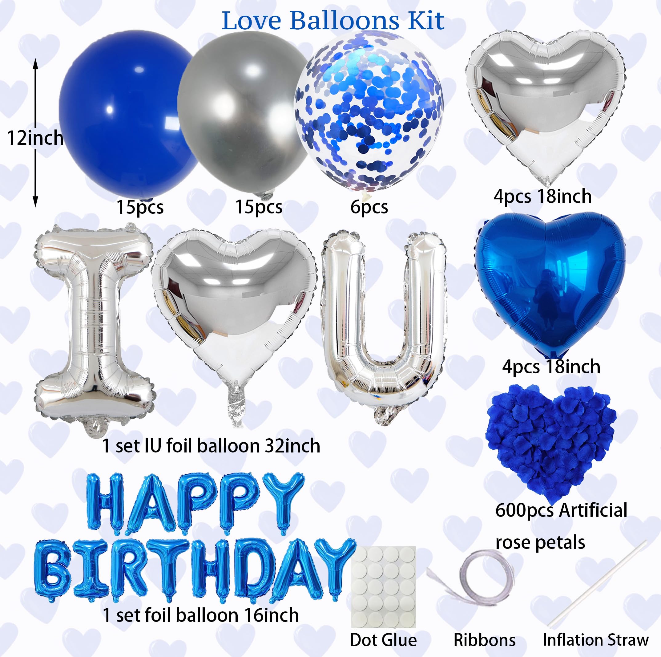Carnira I Love U foil balloons convey a bold romantic message.