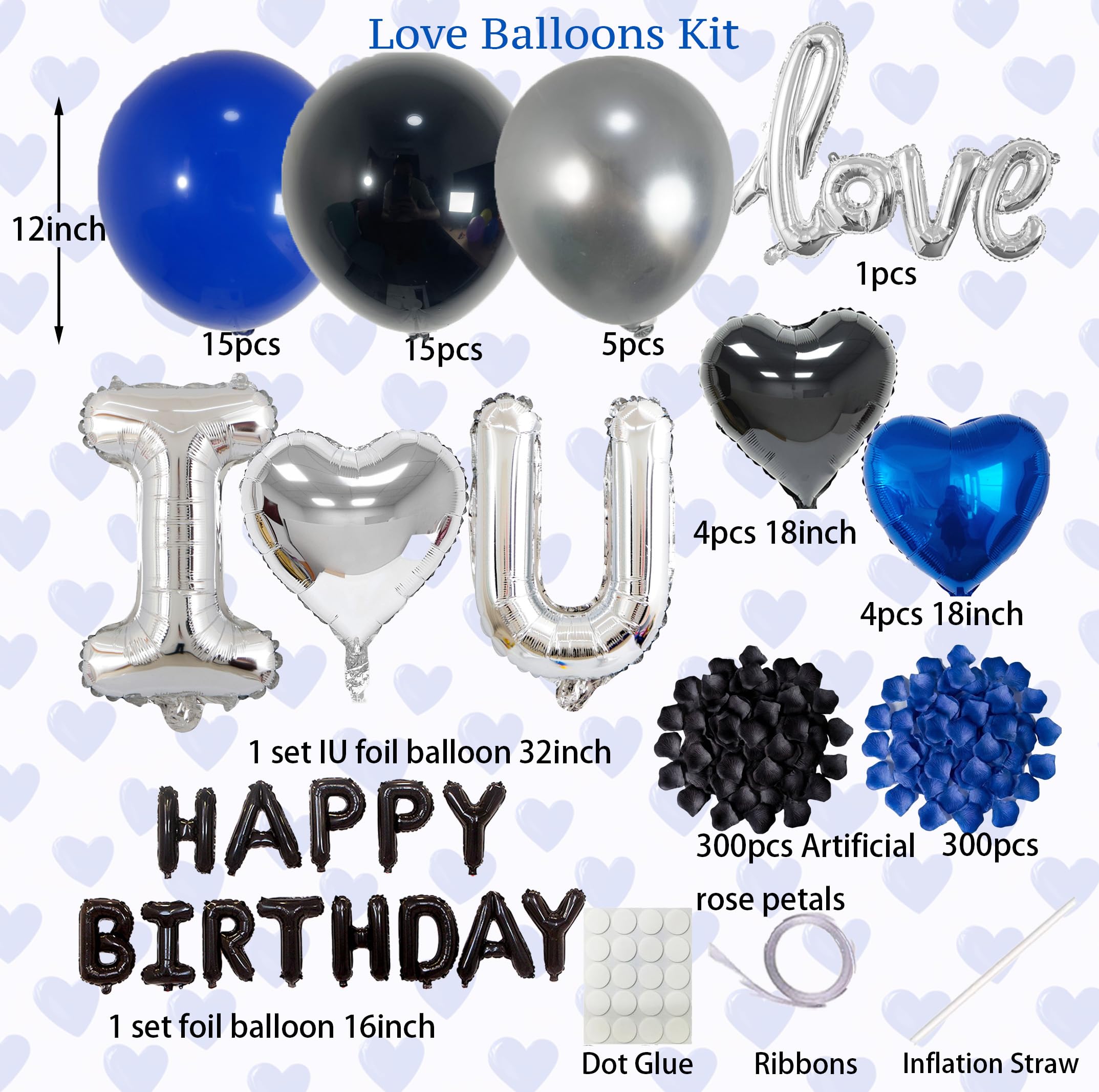 Carnira IU 32-inch letter balloons create a bold centerpiece.