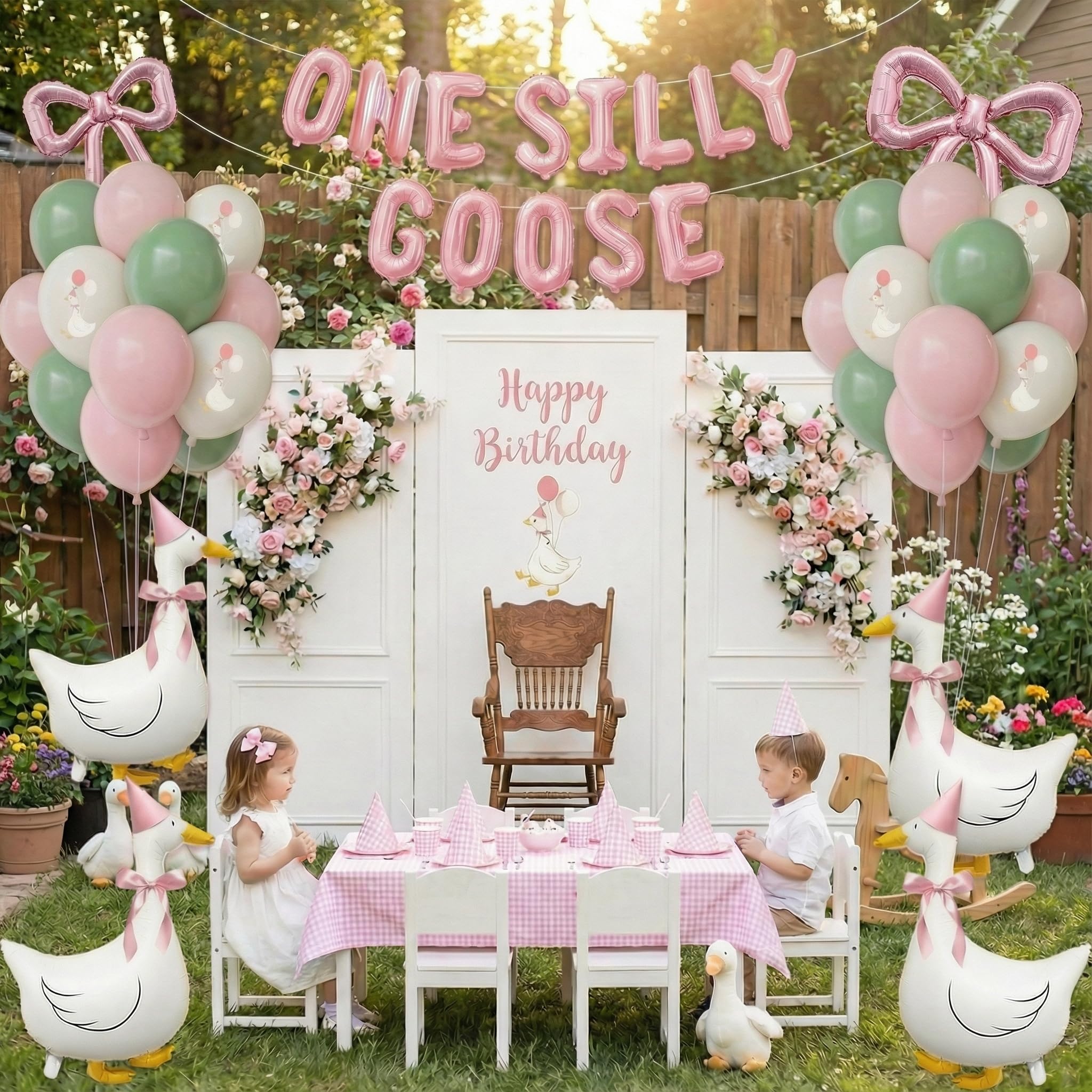 Carnira pink birthday hats provide quick photo-ready accessories for the centerpiece