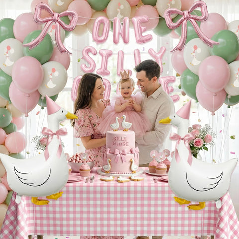 Carnira pink gingham tablecloth enhances the table with a cozy vintage vibe