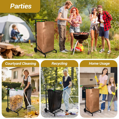 Patent-pending CAROD mobile trash bag holder offers flexible outdoor trash management