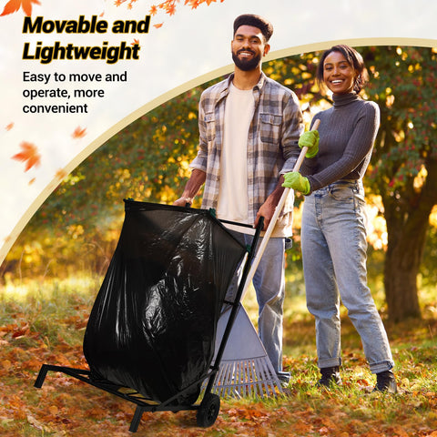 CAROD Trash Bag Holder adjustable capacity fits 30-45 gallon bags for flexibility.