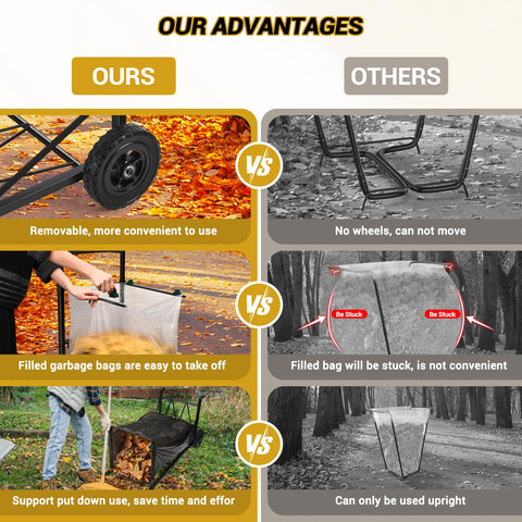 CAROD outdoor-ready trash bag holder works well in gardens, parks, and camping sites.