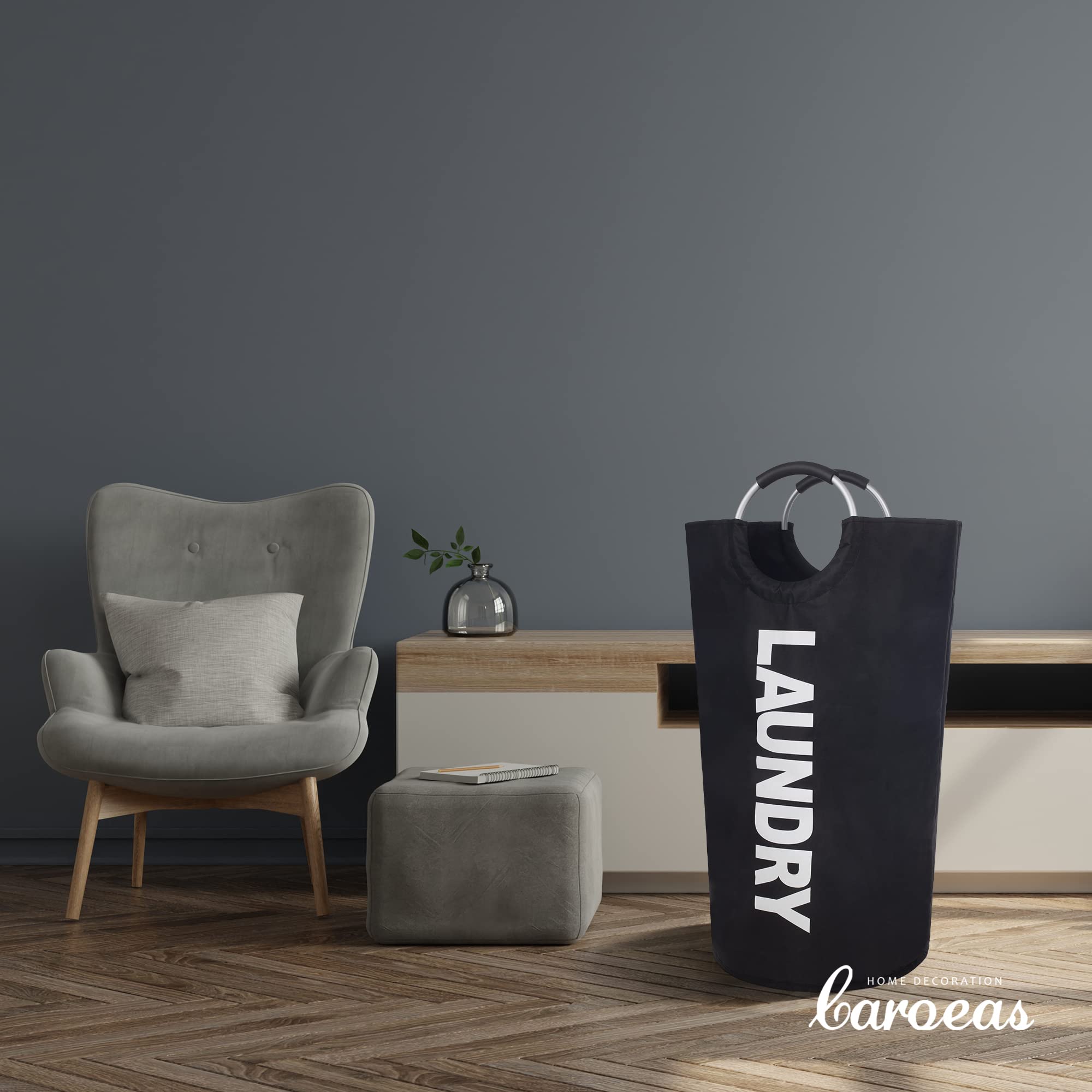 Caroeas 125L hamper with padding protects hands during carry