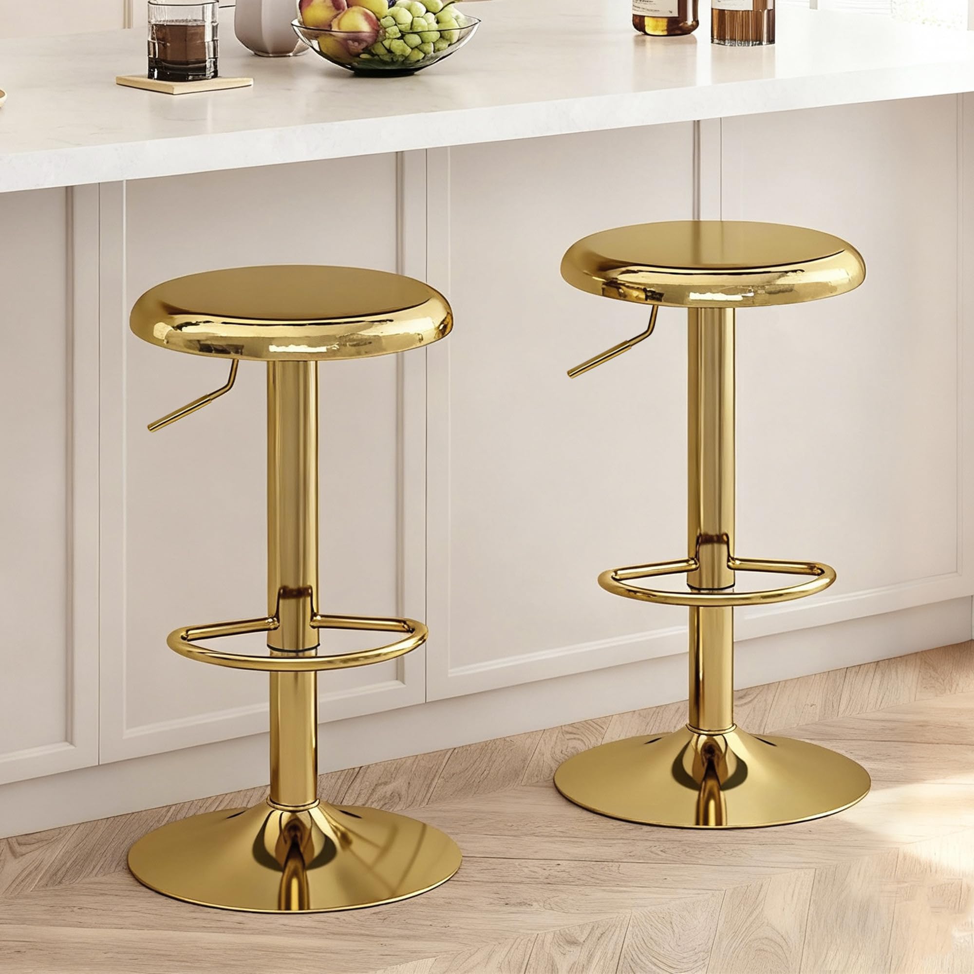 CAROLMADE bar stools 2-pack with adjustable height for varied counters