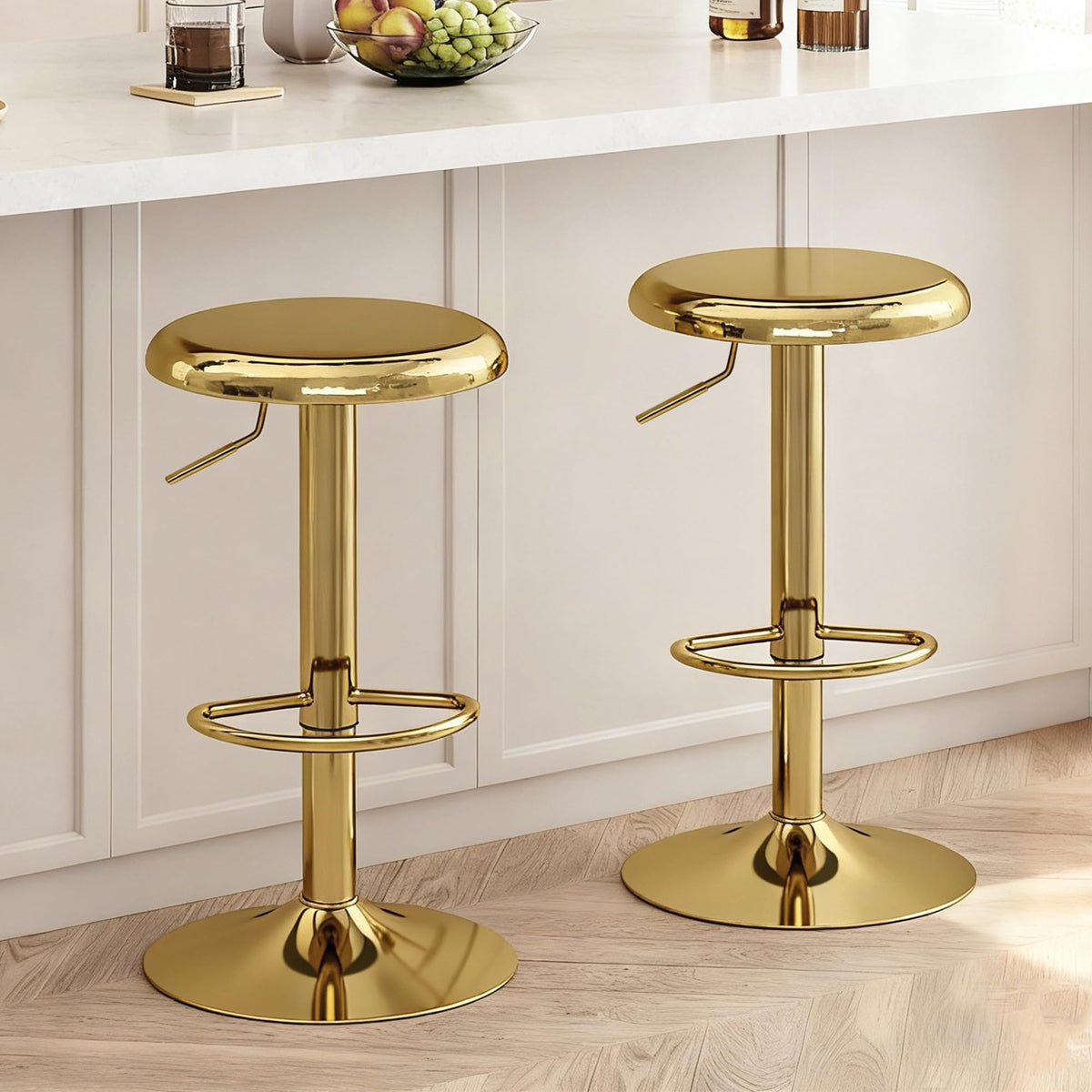 CAROLMADE bar stools 2-pack with adjustable height for varied counters