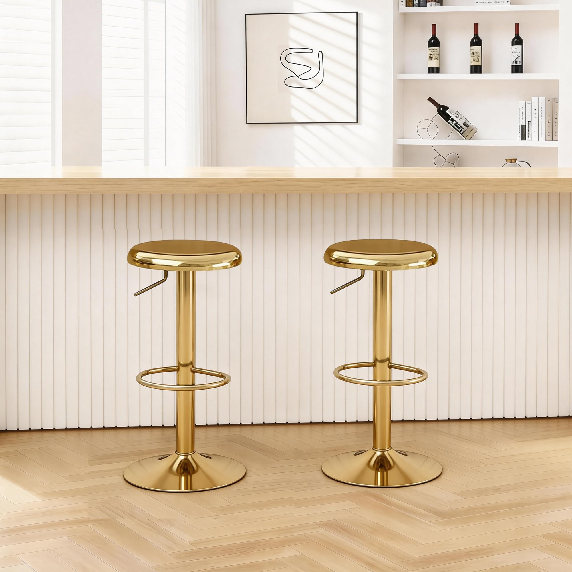 CAROLMADE gold finish adds contemporary elegance to dining spaces
