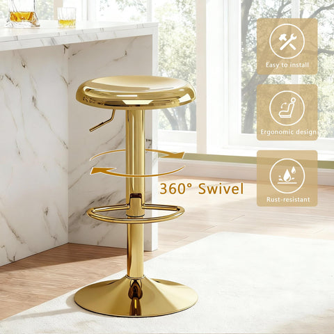 CAROLMADE sturdy metal base ensures stable seating