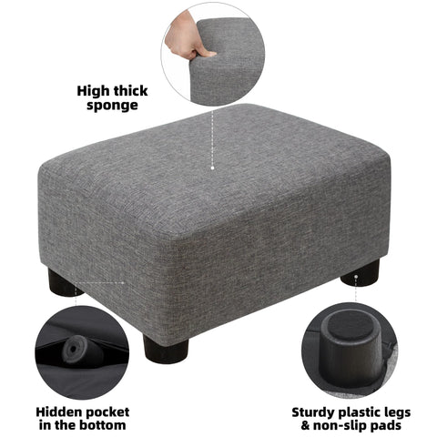 CAROLMADE footstool compact size fits under chairs and tables for easy access